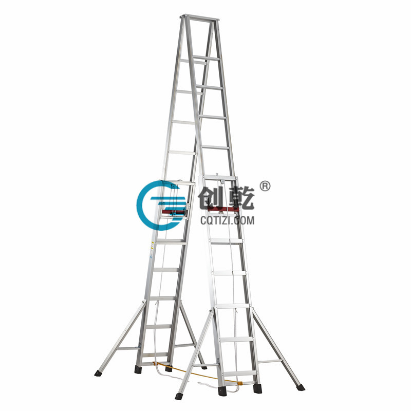 【柳州】经销客户采购10米人字拉升梯，加厚